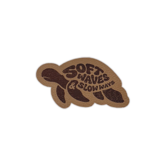 Label Schildkroete 50 X 28 Mm Camel Braun