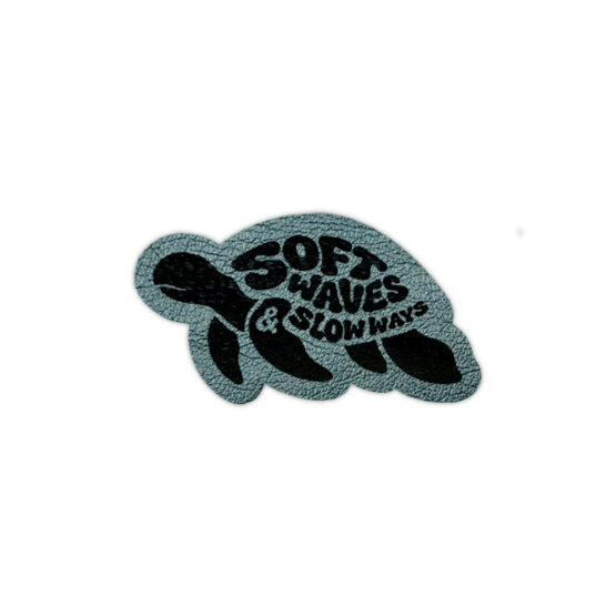 Label Schildkroete 50 X 28 Mm Dunkler Salbei Metallic