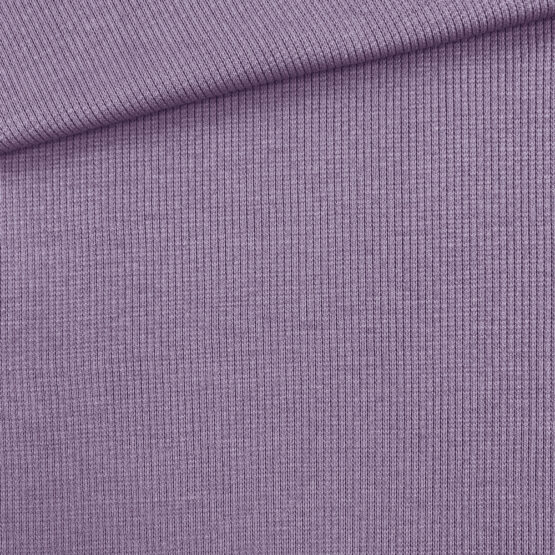 Rippenjersey Smoky Lavendel
