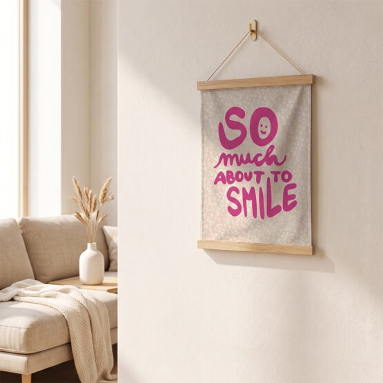 Baumwoll Bild Mit Posterleisten Baumwollstoff Leo Sand Beige Kik