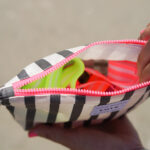 Diy Stoffe Inspiration 613p Strand Kosmetik Tasche Paket Label Neon Streifen Pin Webband