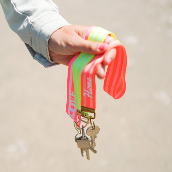 Diy Stoffe Inspiration 613y Neon Webband Schluessel Clip Klemmverschluss