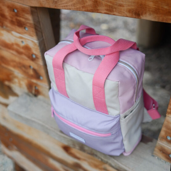 Diy Stoffe Inspiration 615y Rucksack Ruxari Klein Einhorn Outdoor Mauve Sand Beige Wolkenrosa