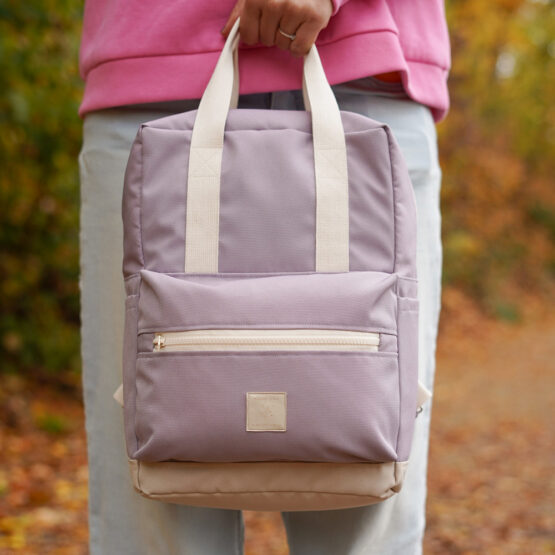Diy Stoffe Inspiration 616o Rucksack Ruxari Outdoor Mauve Natur Mittel