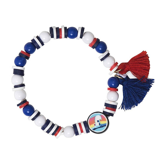 Armband Blau Rot