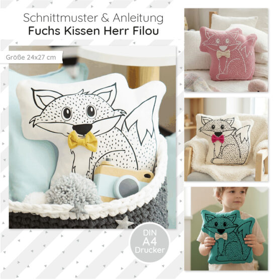 Fuchs Kissen Herr Filou Startbild Diy Stoffe 01