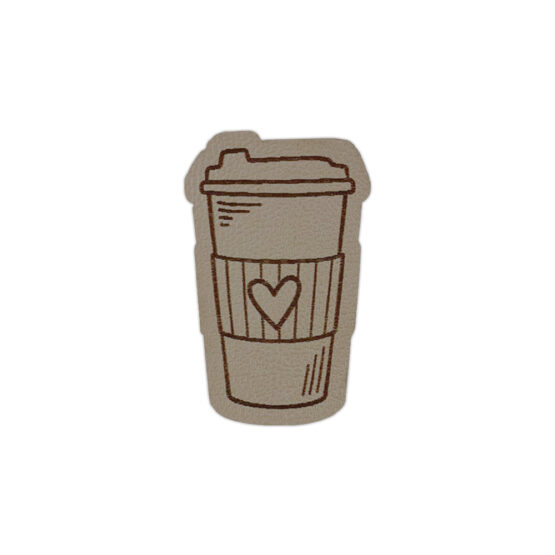 Label Coffee To Go 27 X 43 Mm Tan Beige