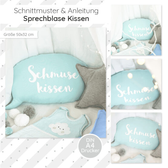 Sprechblase Kissen Startbild Diy Stoffe 01